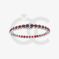Bracelet with Ruby on a White Gold