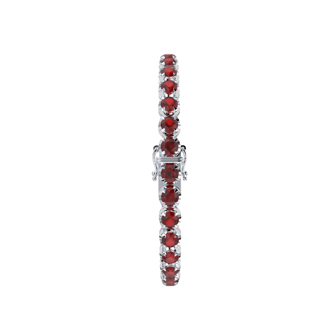 Bracelet with Ruby on a White Gold