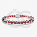 Bracelet with Ruby on a White Gold