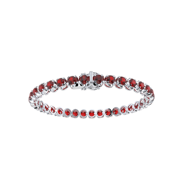 Bracelet with Ruby on a White Gold