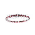 Bracelet with Ruby on a White Gold