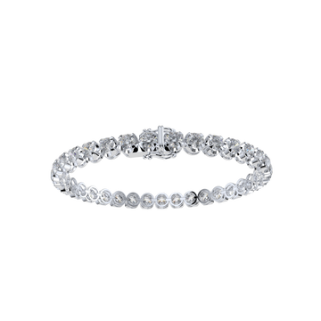 Bracelet with Lab Grown Diamond on a White Gold