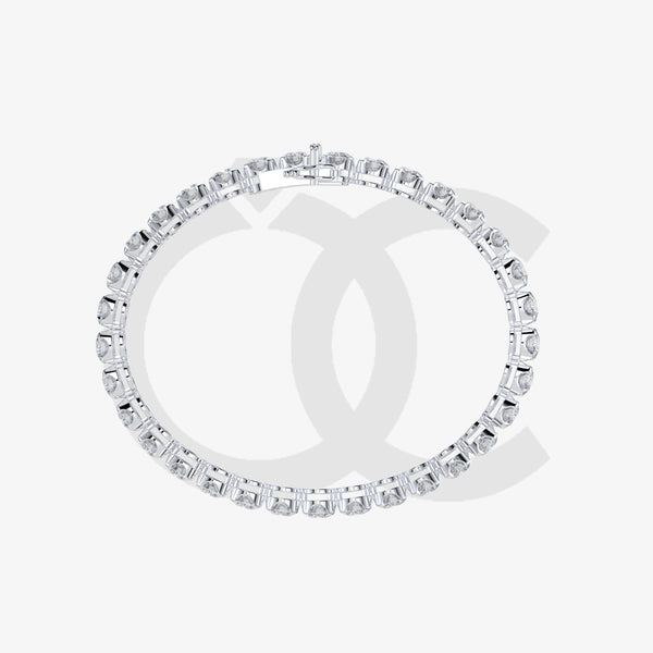 Bracelet with Natural Diamond on a White Gold