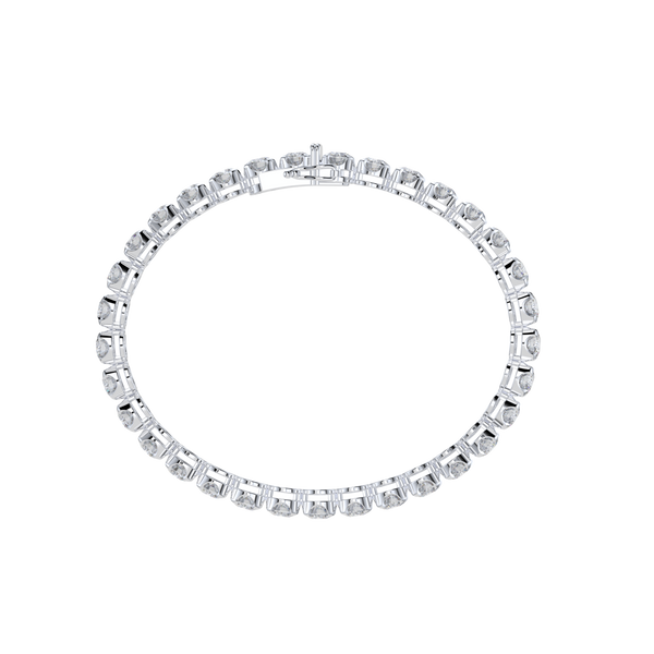 Bracelet with Natural Diamond on a White Gold