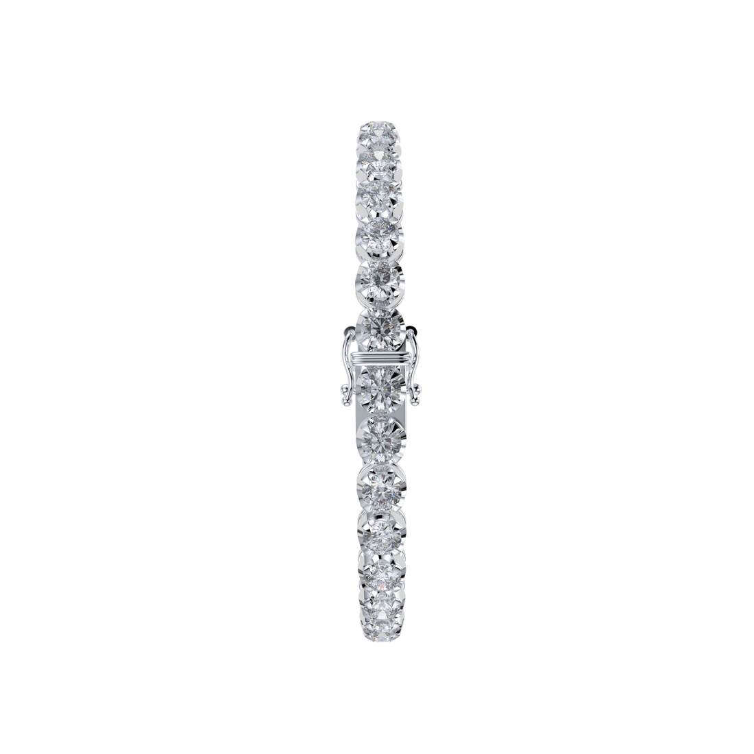 Bracelet with Natural Diamond on a White Gold