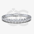 Bracelet with Lab Grown Diamond on a White Gold