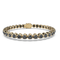 Bracelet with Black Diamond on a Yellow Gold