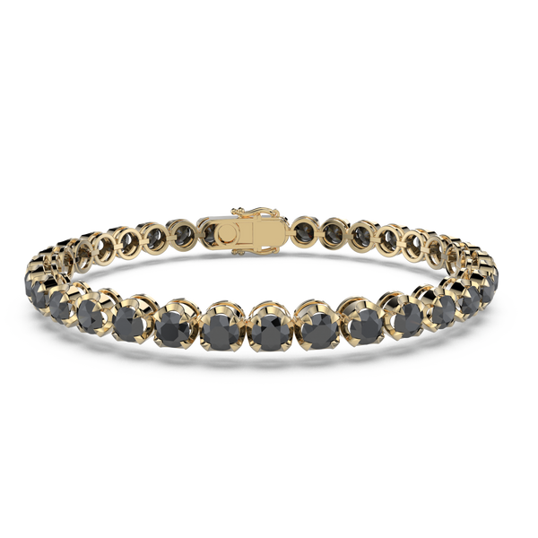 Bracelet with Moissanite on a Gold Vermeil