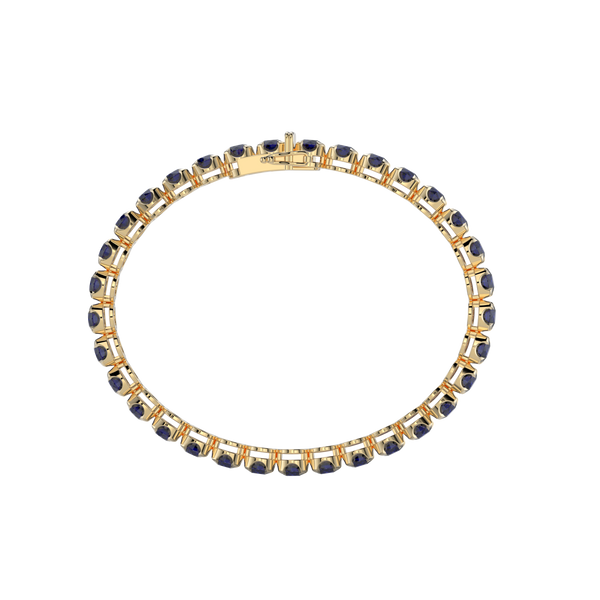 Bracelet with Moissanite on a Gold Vermeil