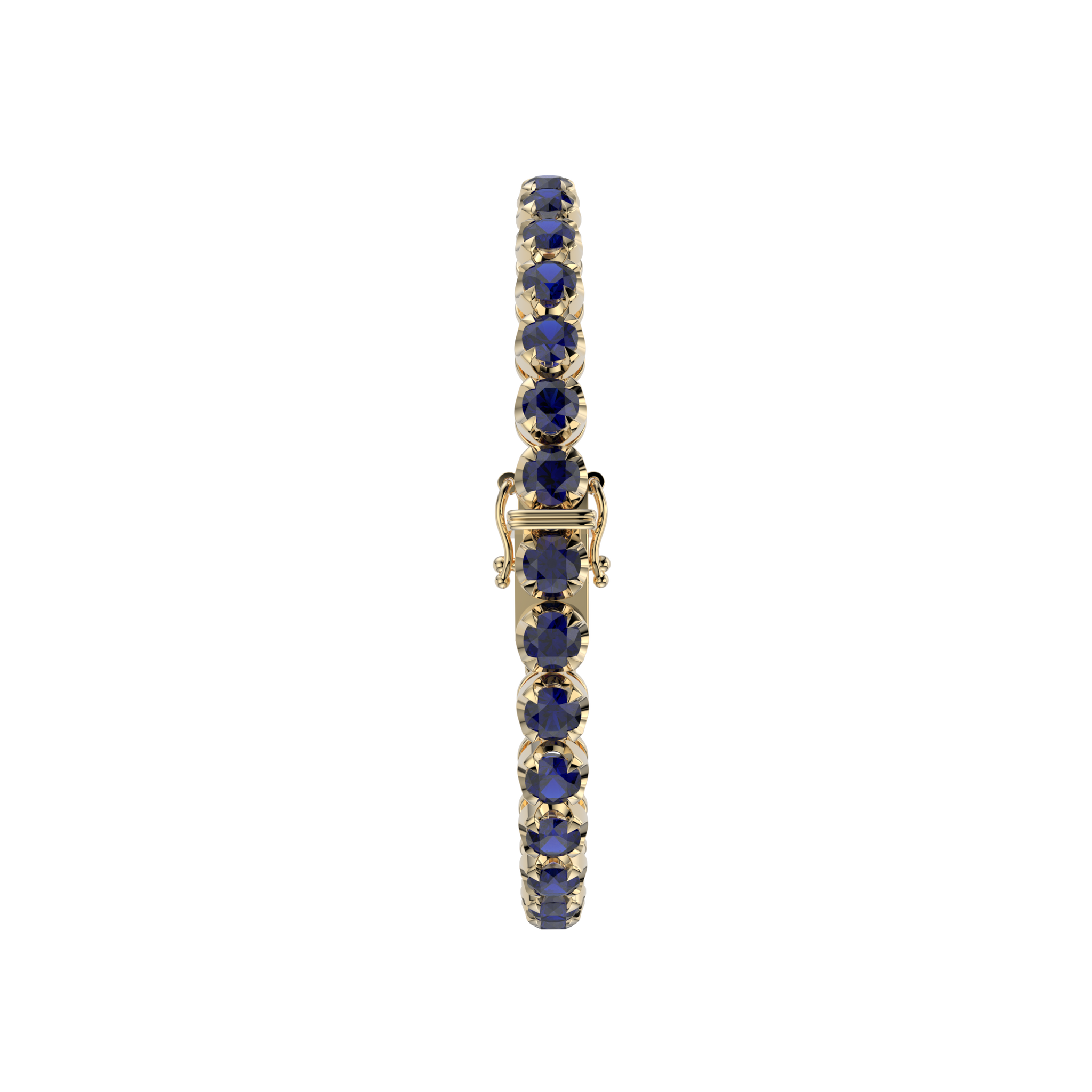 Bracelet with Moissanite on a Gold Vermeil