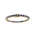 Bracelet with Blue Sapphire on a Yellow Gold