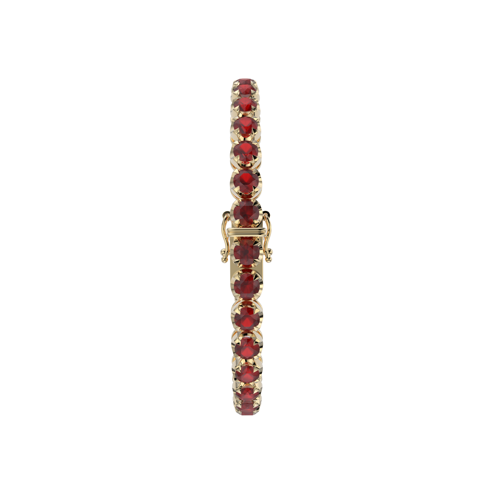 Bracelet with Ruby on a Yellow Gold