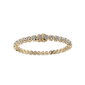 Bracelet with Moissanite on a Gold Vermeil