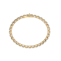 Bracelet with Moissanite on a Gold Vermeil
