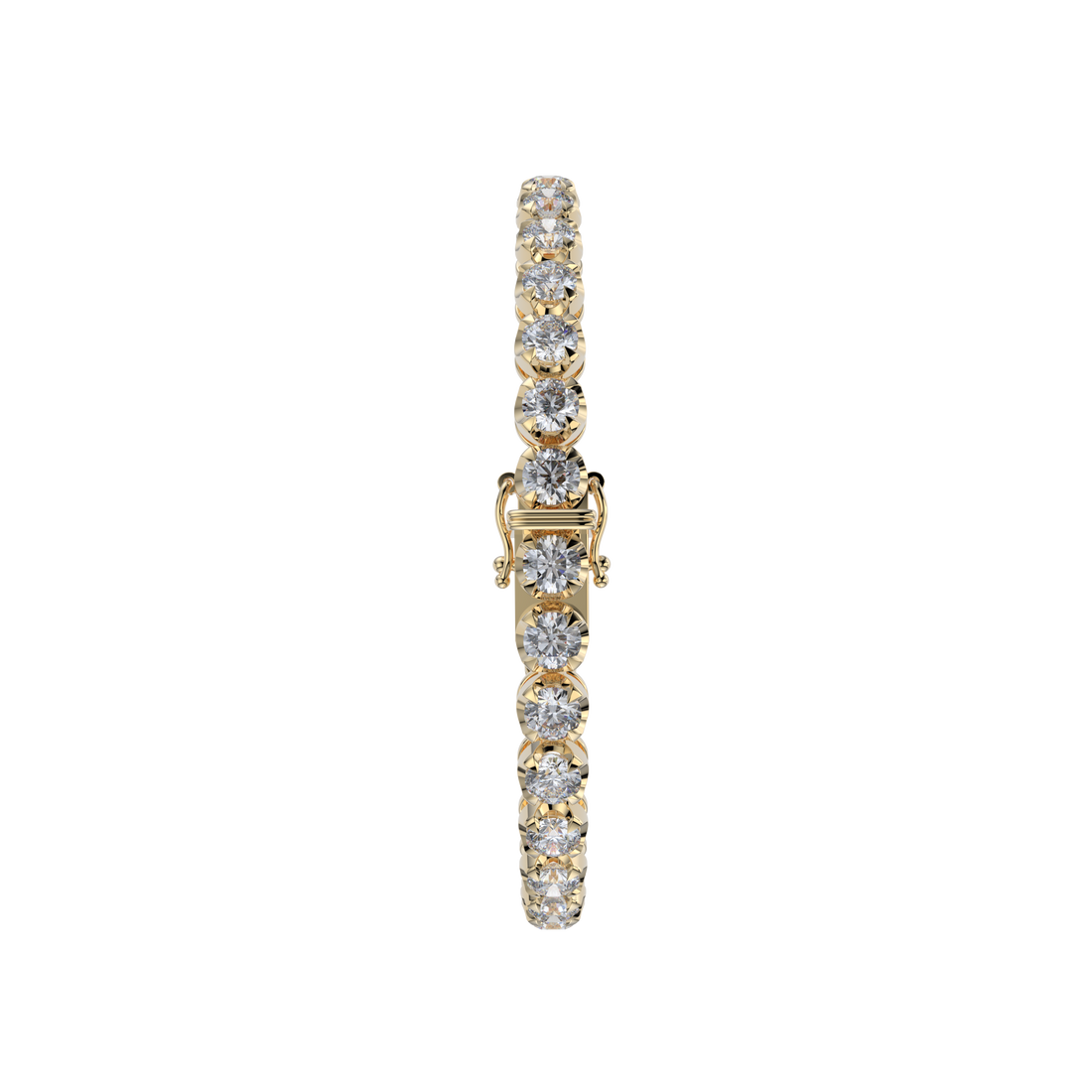 Bracelet with Lab Grown Diamond on a Yellow Gold