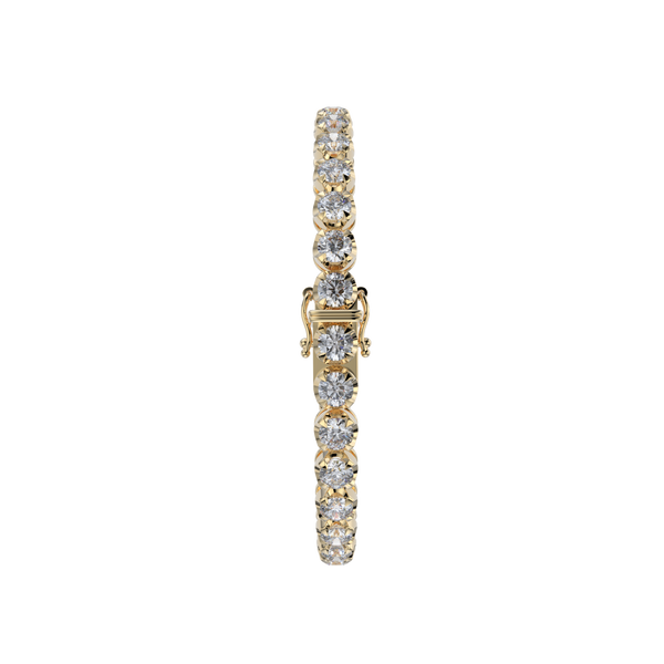 Bracelet with Lab Grown Diamond on a Yellow Gold