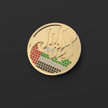 National Day  Brooch 18K Gold