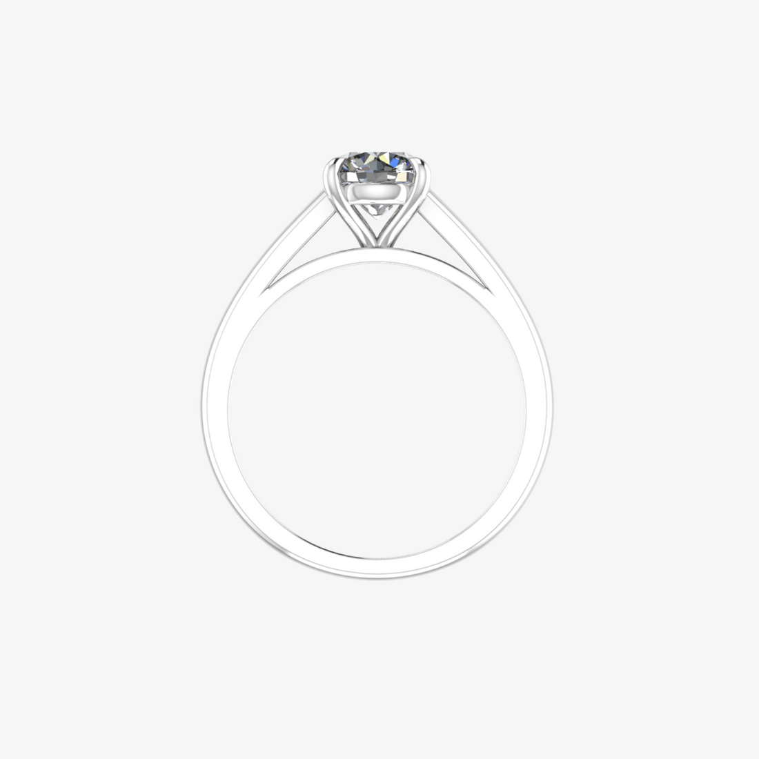 18K Gold Solitaire Ring