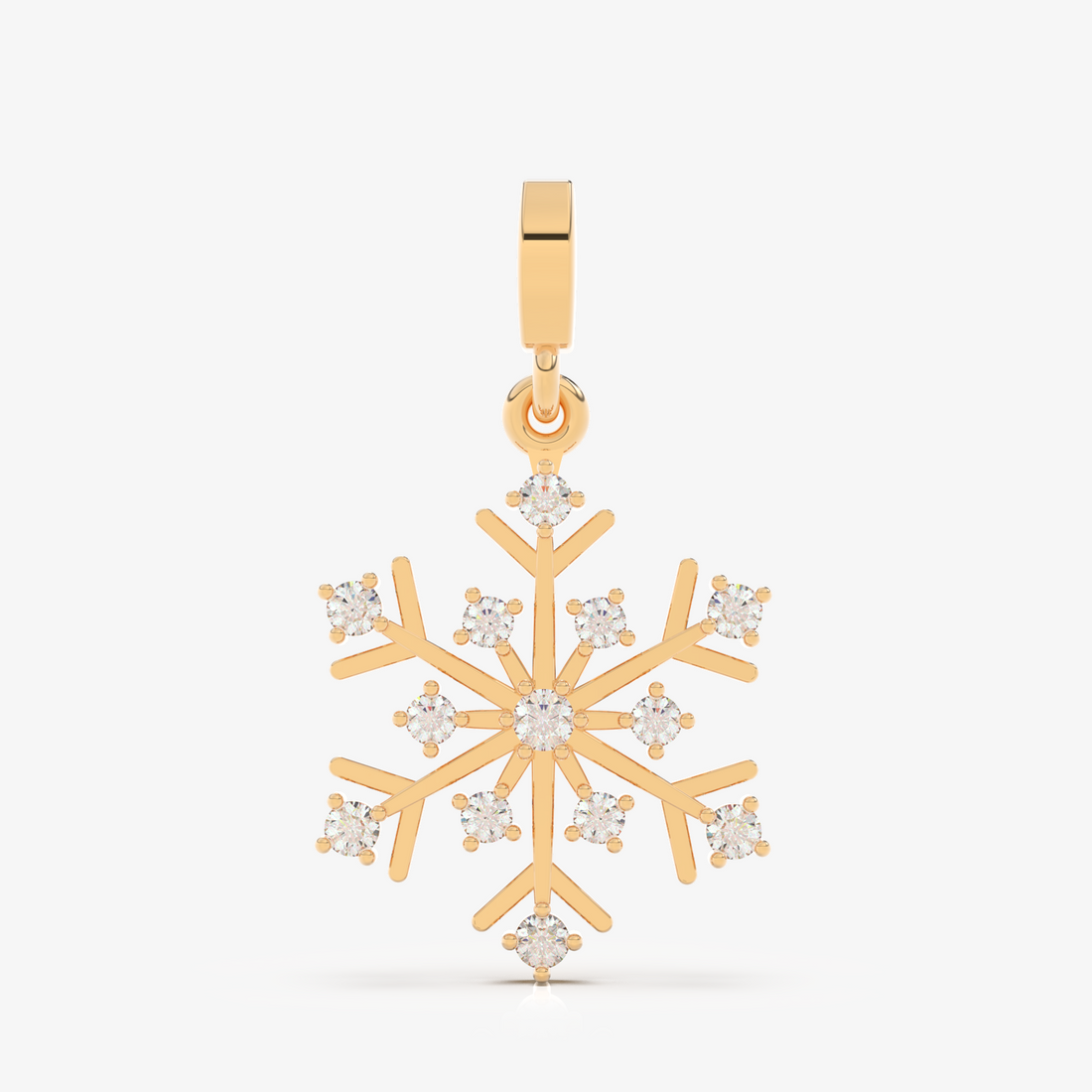 Snowflake 18K Gold with Diamonds